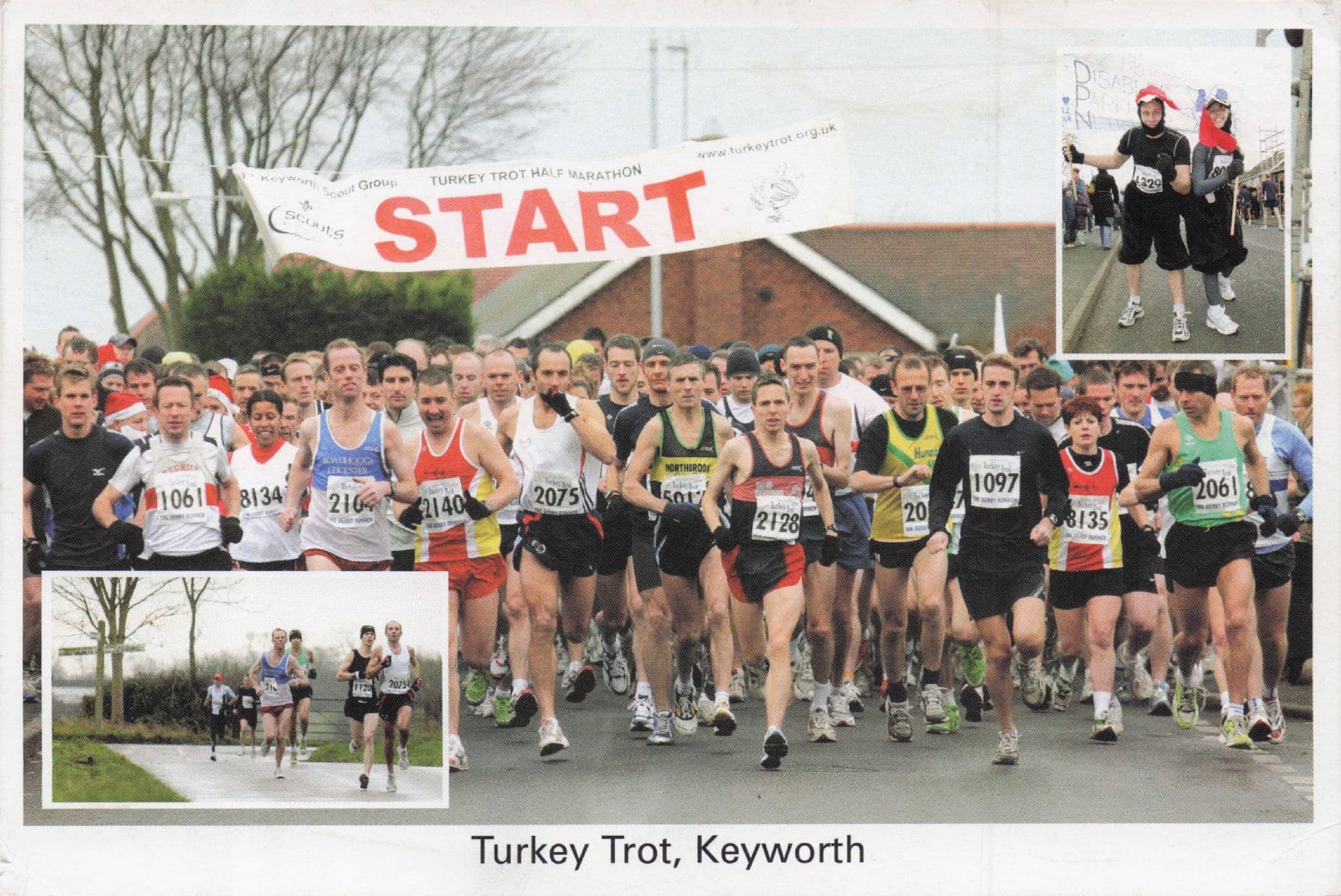 Turkey Trot Keyworth Fun Run Nottingham Race Postcard