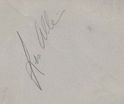 Turner Layton Singer Double Old Hand Signed Autograph Page