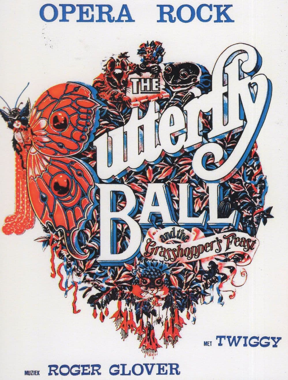 Twiggy The Butterfly Ball Cinema Film Poster Repro Postcard