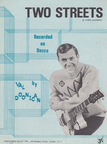 Two Streets Val Doonican 1960s Piano Sheet Music