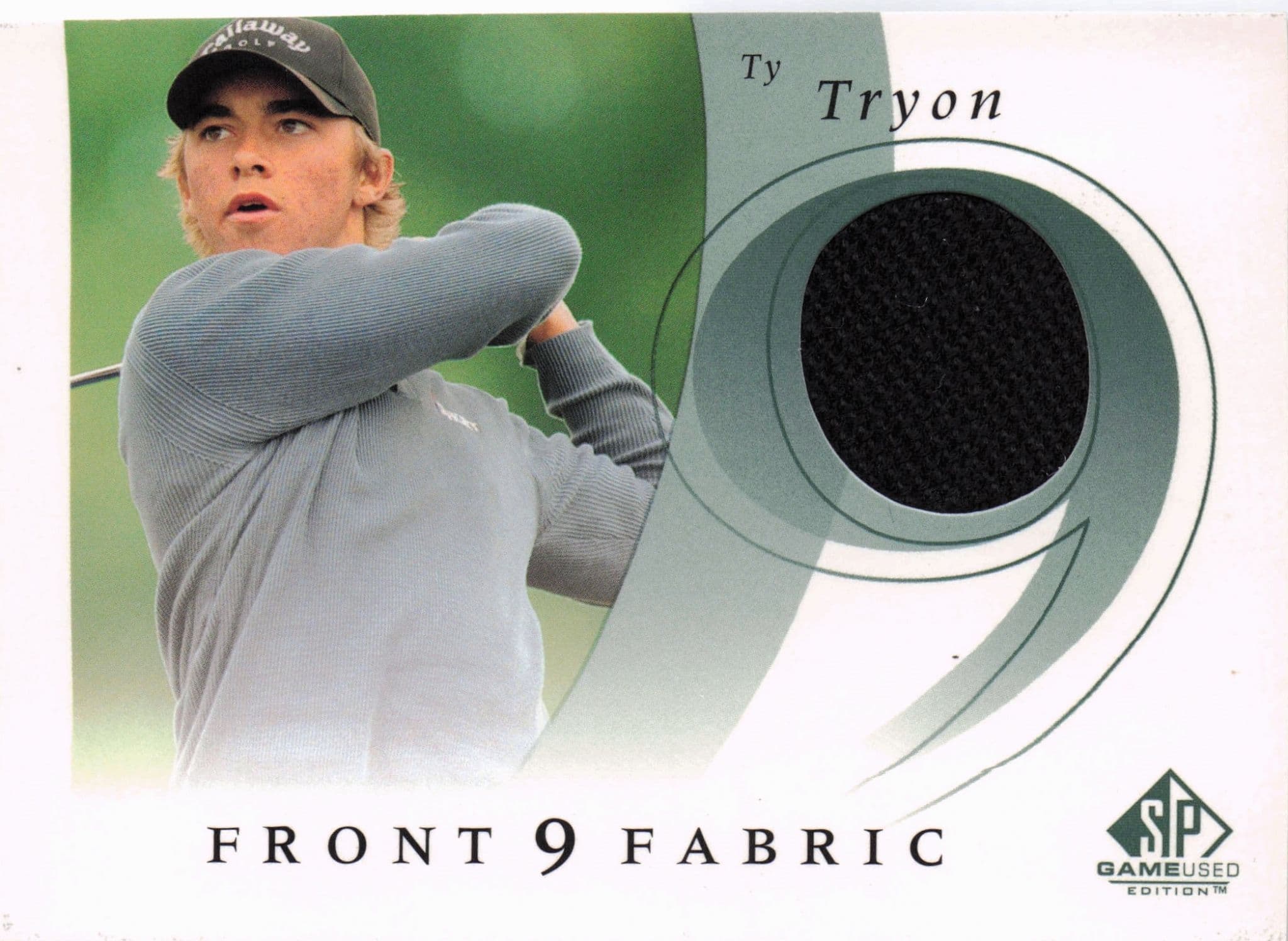 Ty Tryon Front 9 Fabric 2002 Upper Deck Authentic Shirt Card