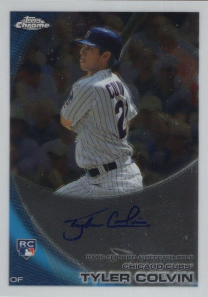 Tyler Colvin Colorado Rockies Hand Signed Baseball Trading Card