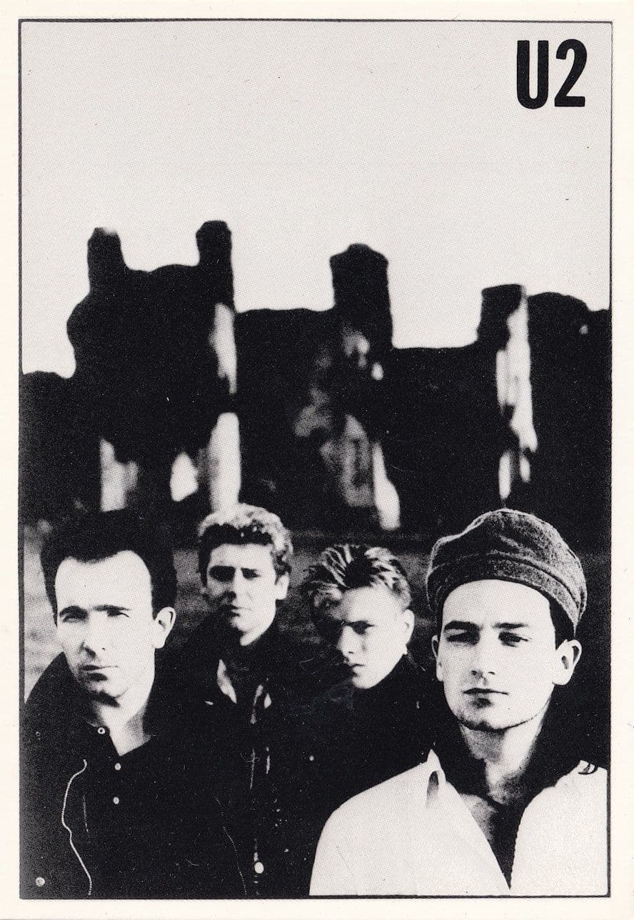 U2 Bono At Slane Irish Castle London Underground Rare Postcard