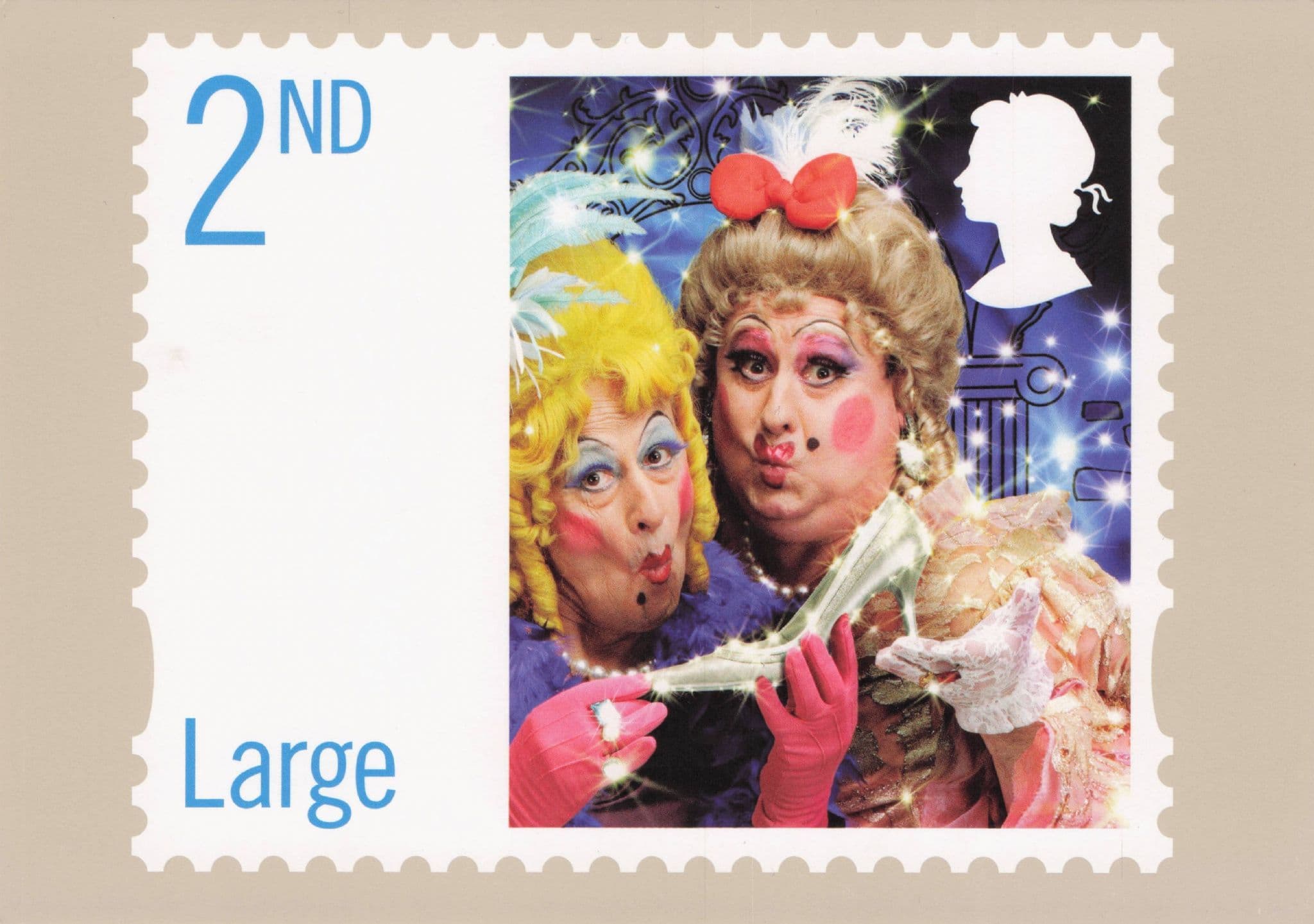 Ugly Sisters LGBT From Cinderella Christmas FDC Postcard