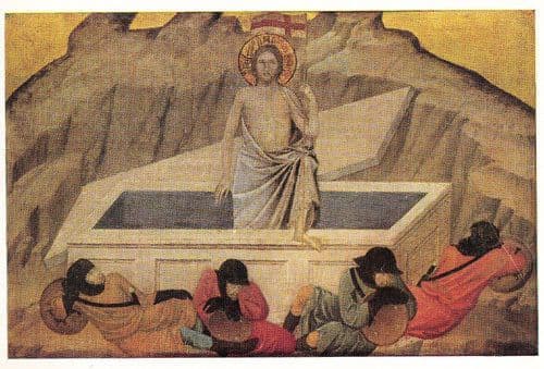 Ugolino Di Nano The Resurrection Italian London Art Gallery Painting Postcard