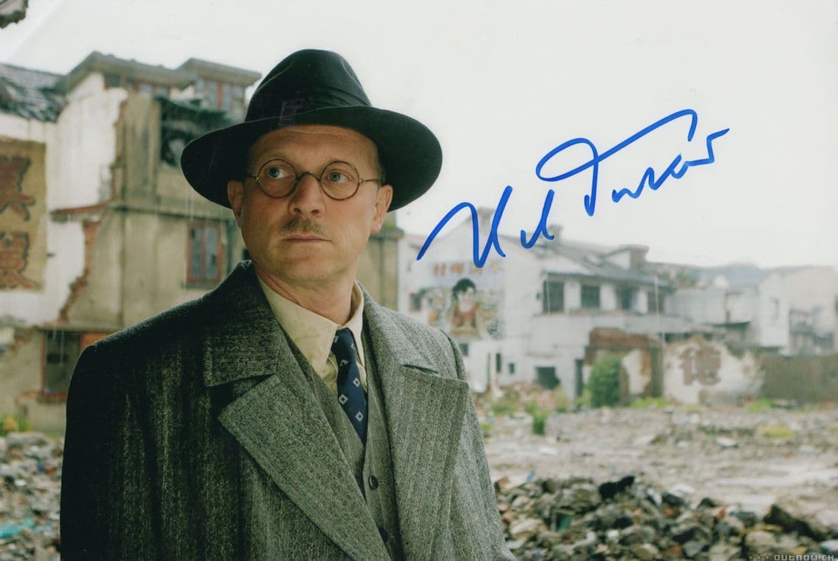 Ulrich Tukur German Film Actor Large 12x8 Hand Signed Photo