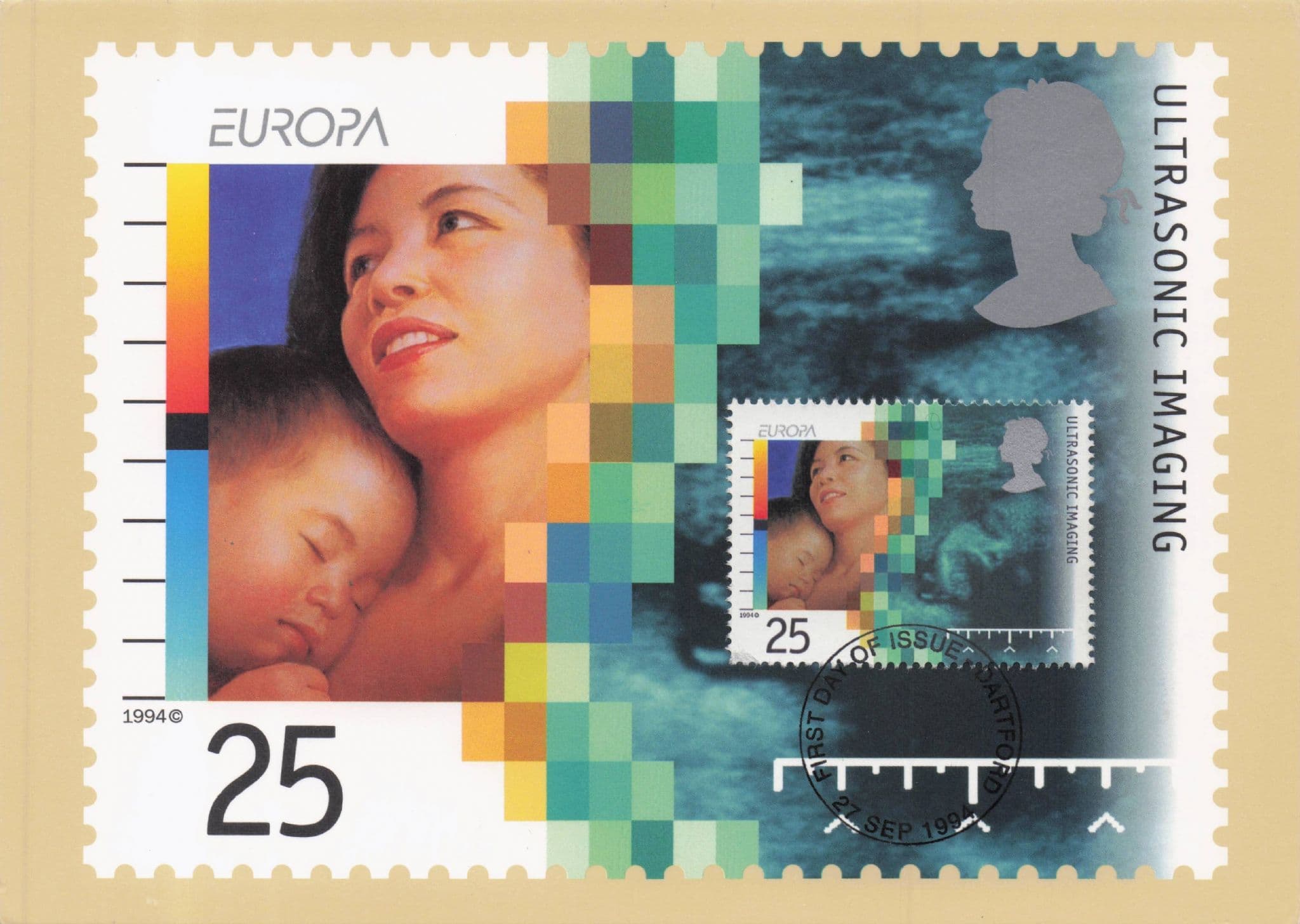 Ultrasound Medical Hospital Scanning First Day Cover Postcard