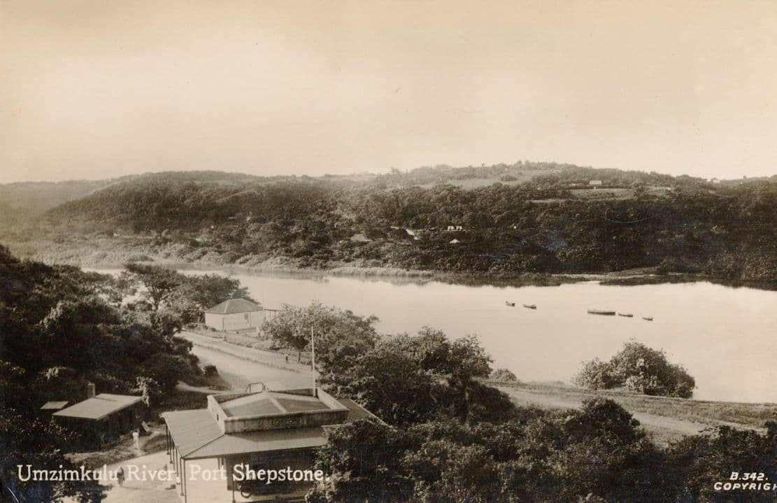 Umzimkulu River Port Shepstone South Africa RPC Postcard
