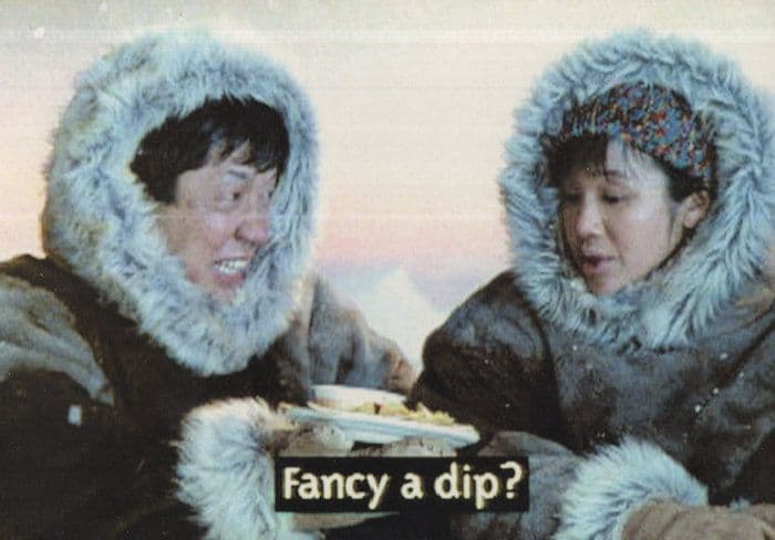 Uncle Bens Salsa Dips Eskimo Food Advertising Postcard