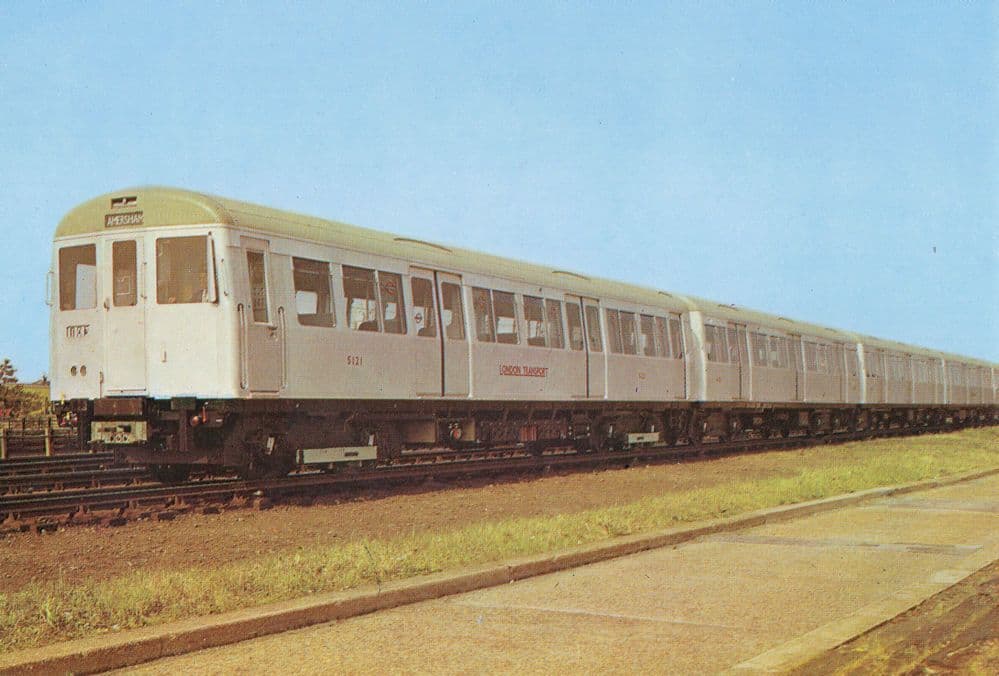 Underground A Stock Train Amersham Watford Metropolitan Line Postcard