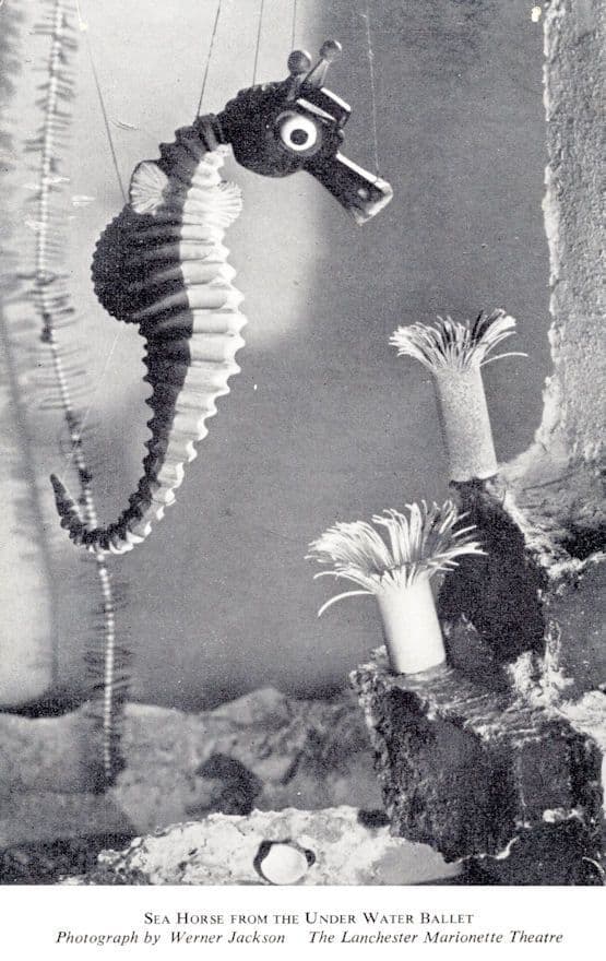 Underwater Ballet Sea World Horse Marionette Malvern Puppet Theatre Old Postcard