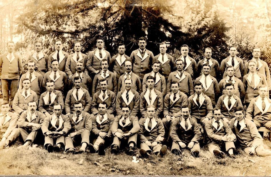 Unidentified Military Group WW1 Social History Birmingham Postcard