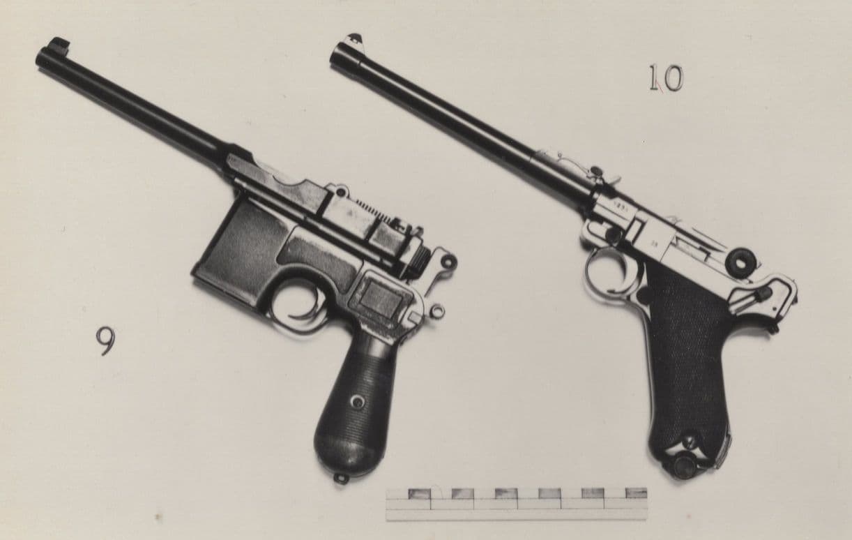 Unidentified Pistol Gun From Birmingham Museum Collection Postcard