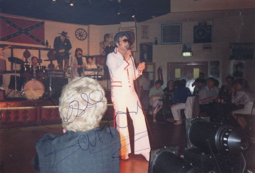 Unidentified Rock & Roll Singer Hand Signed Photo