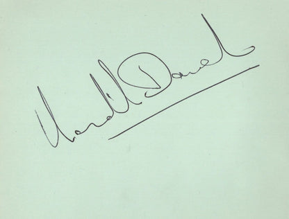 Unidentified Vintage Ballet DOUBLE Hand Signed Autograph Page