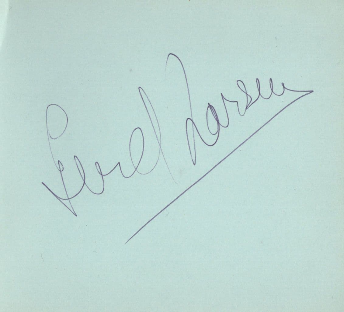 Unidentified Vintage Early Ballet Hand Signed Autograph Ephemera