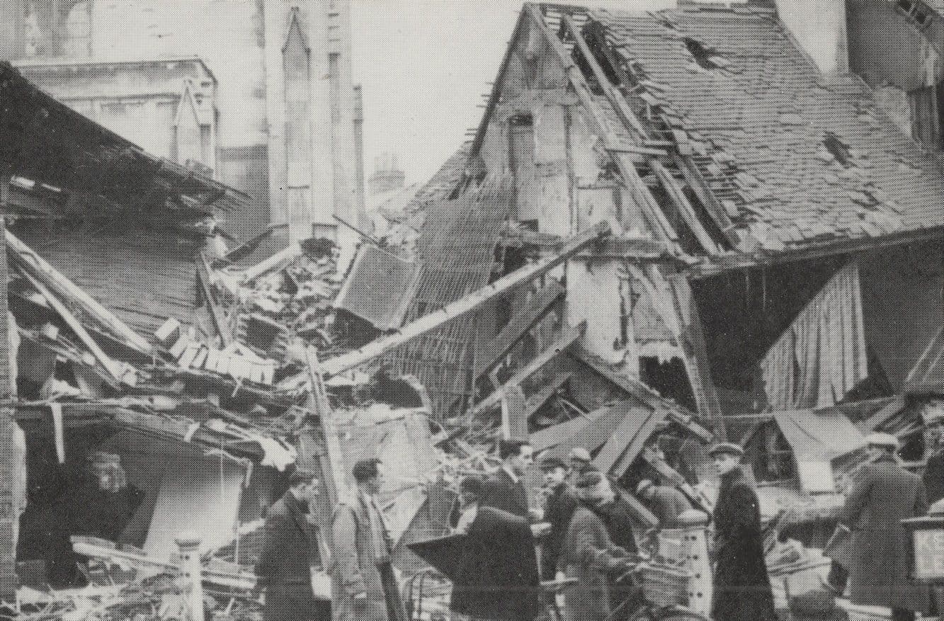 Union Street WW2 Bomb Damage Coventry Warks Postcard