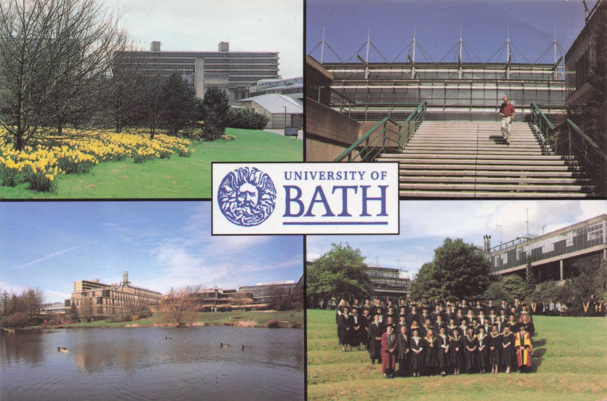 University of Bath Graduation Group Photo Rare Postcard