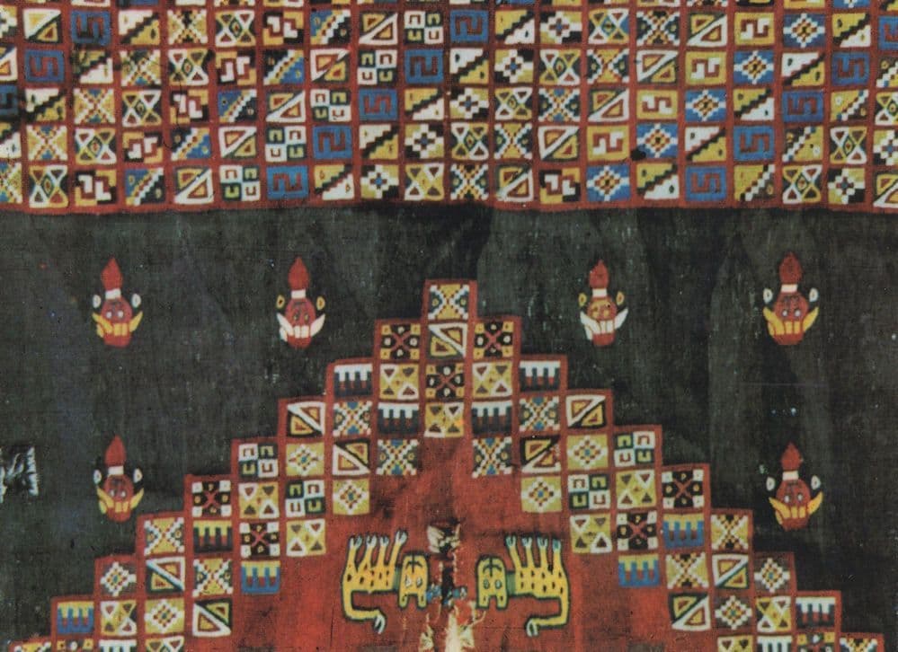 Unku Peru Tapestry Topakus Cult Inca Cotton Weave Crafts Postcard