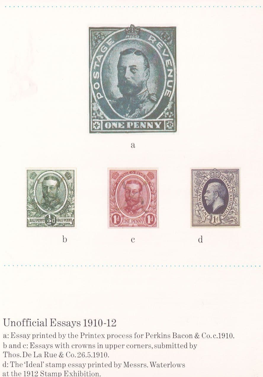 Unofficial Essays 1910 Royal Mail National Postal Museum Postcard