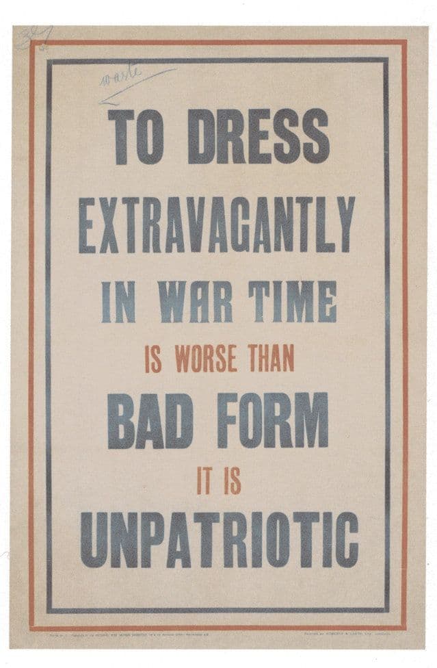 Unpatriotic Womens Ladies Fashion Comic Poster WW1 Military Postcard
