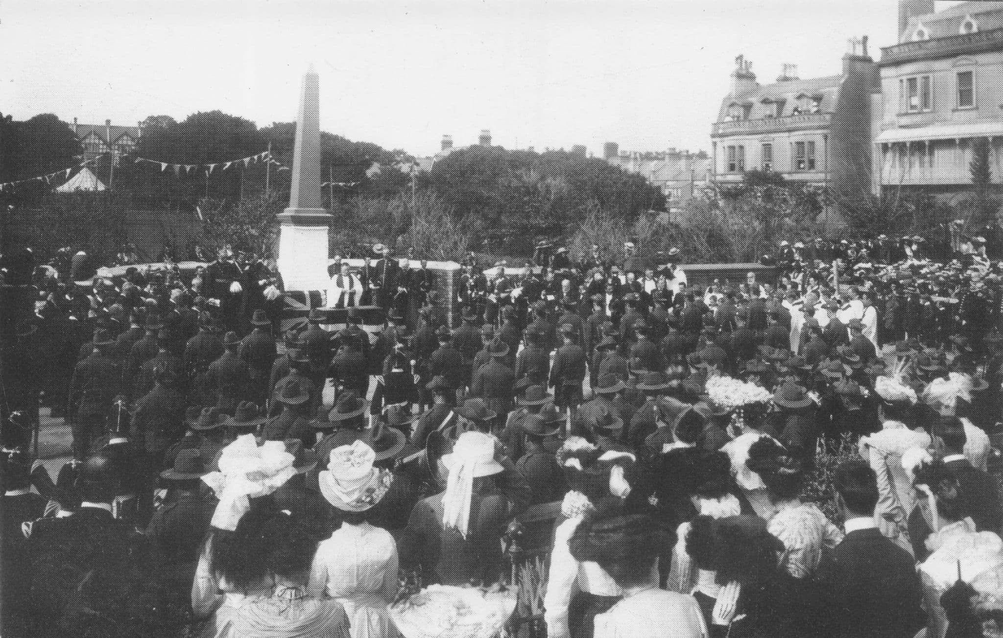 Unveiling Of Boer War Memorial Worthing Sussex Photo Postcard