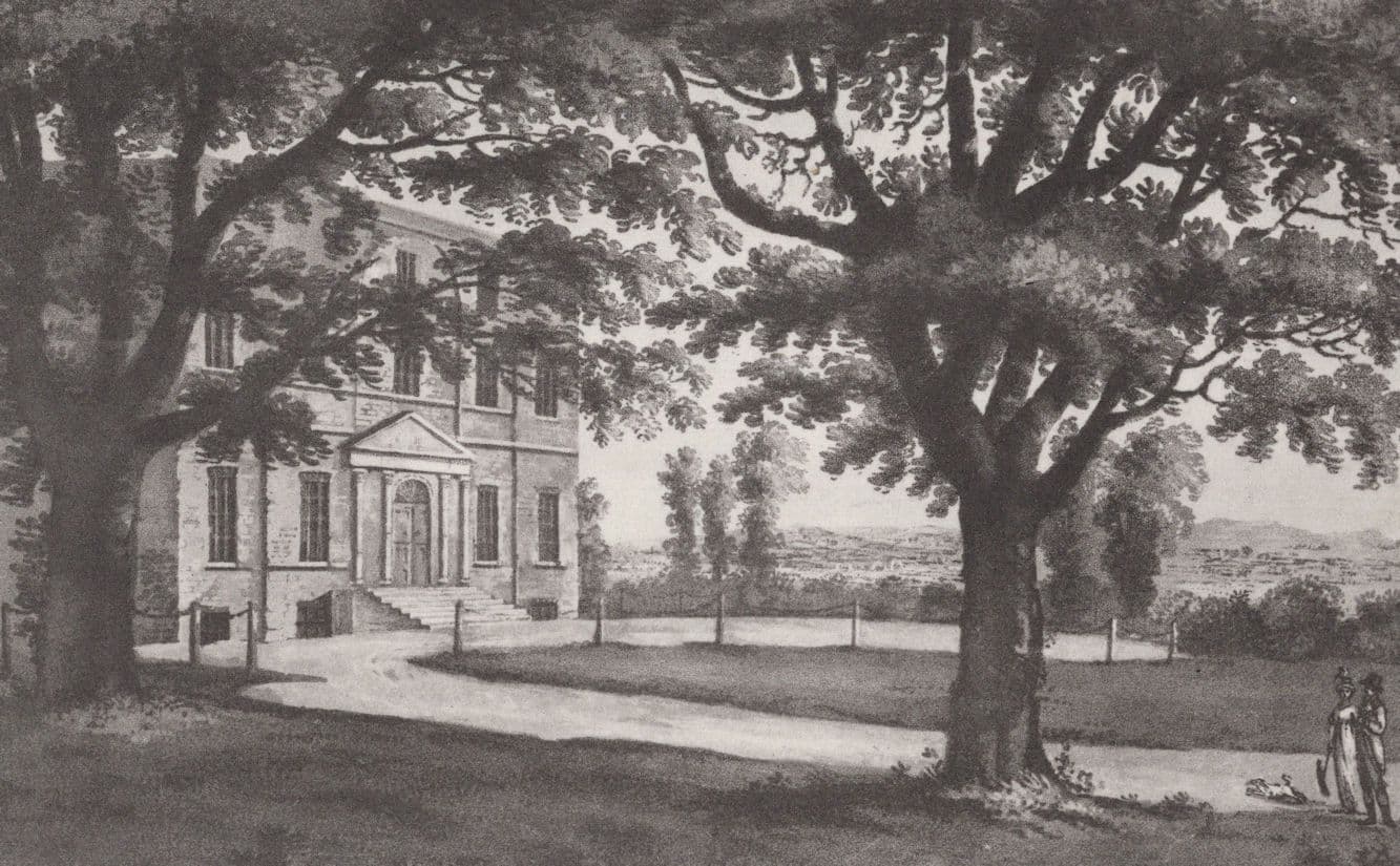 Upper Class Men at Bayshill Lodge Gloucester Victorian Painting Postcard