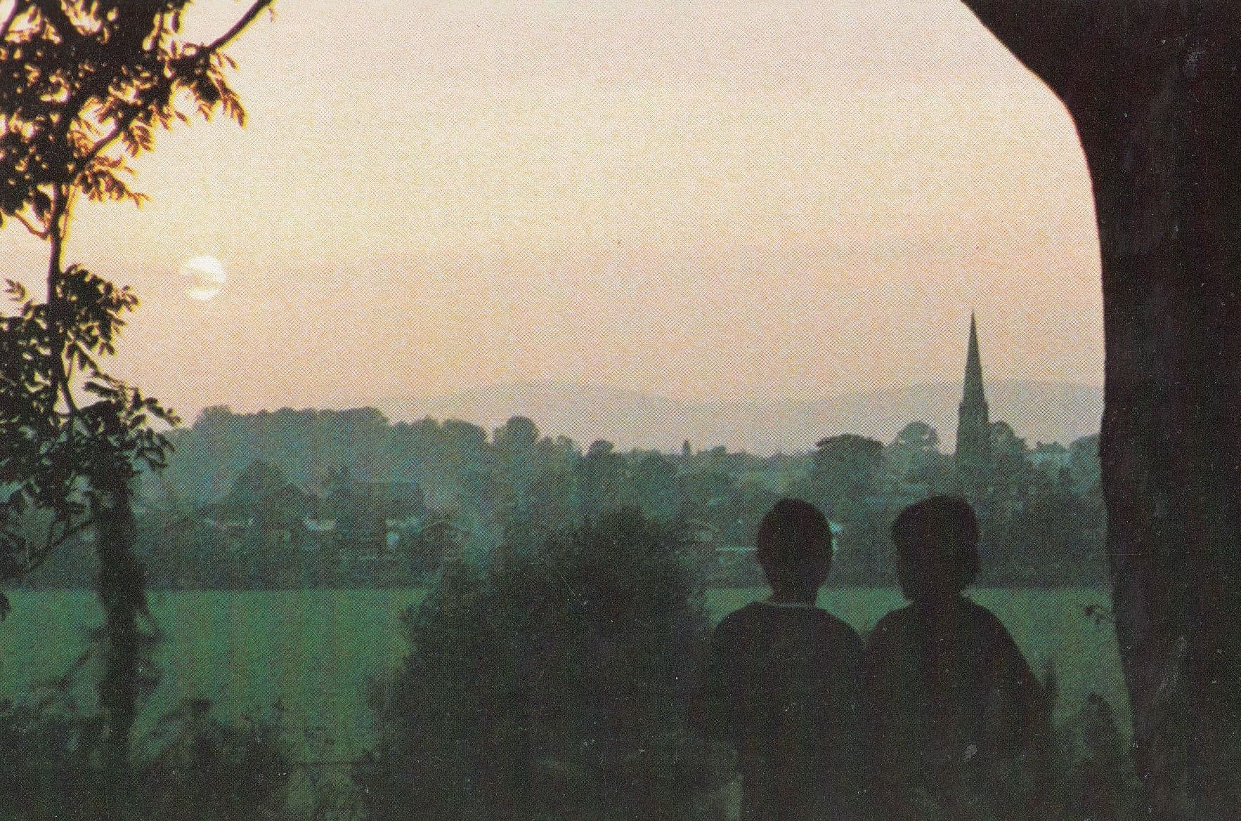 Upton Upon Severn Worcester Sunset Postcard