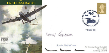 URFT WW2 Dam Raids LTD TO ONLY 5 Benny Goodman Hand Signed FDC