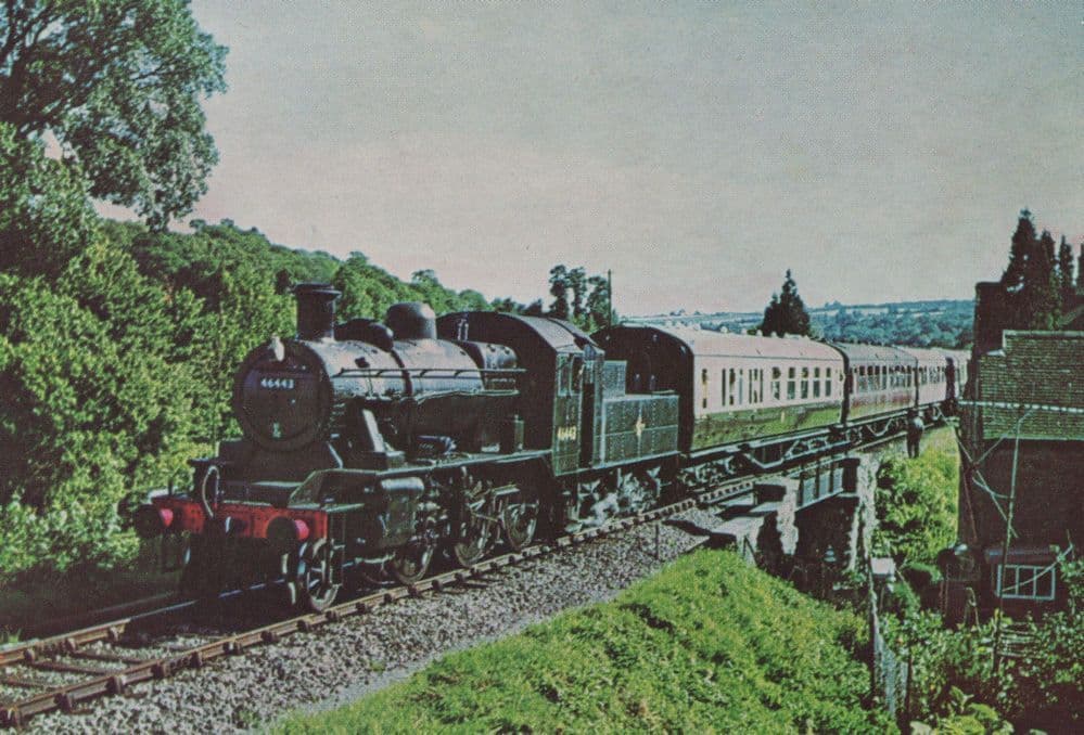 Urie S 15 No 506 at Medstead and Four Marks Station Postcard
