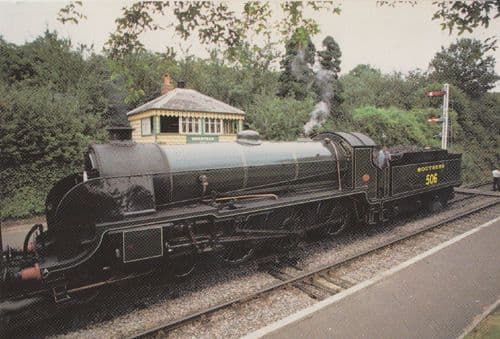 Urie S15 Medstead Four Marks Station Rare Railway Line Train Postcard