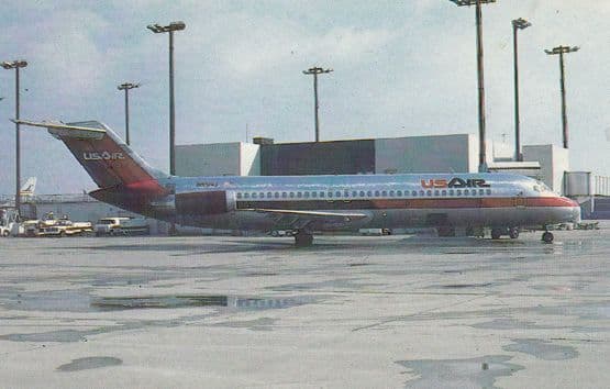 US Air Plane Airways at Cincinatti Airport Postcard