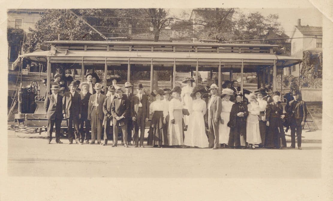 Utah Light & Traction Company Salt Lake City Tram Train Old Postcard