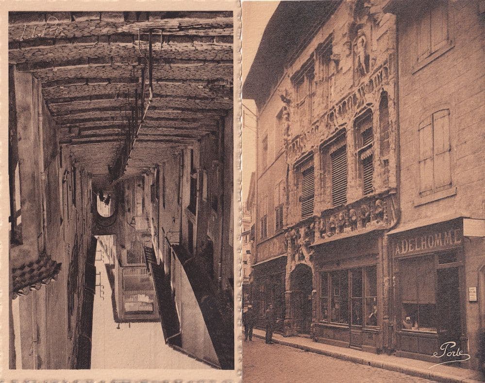 Valence La Cote St Martin Maison Des Tetes 2x French Postcard s