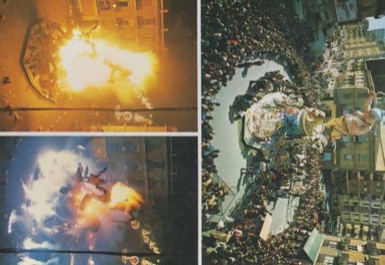 Valencia Falla Y Crema Jerusalem Procession Carnival Postcard