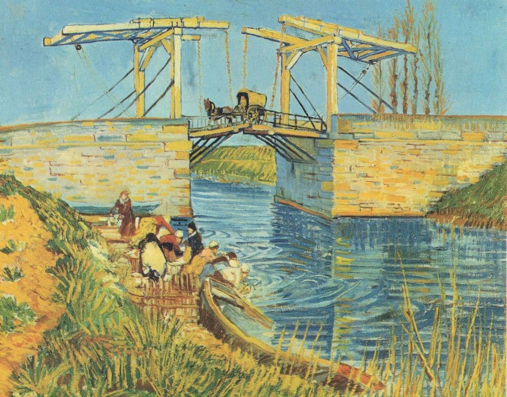 Van Gogh Drawbridge At Arles Rare Painting Postcard