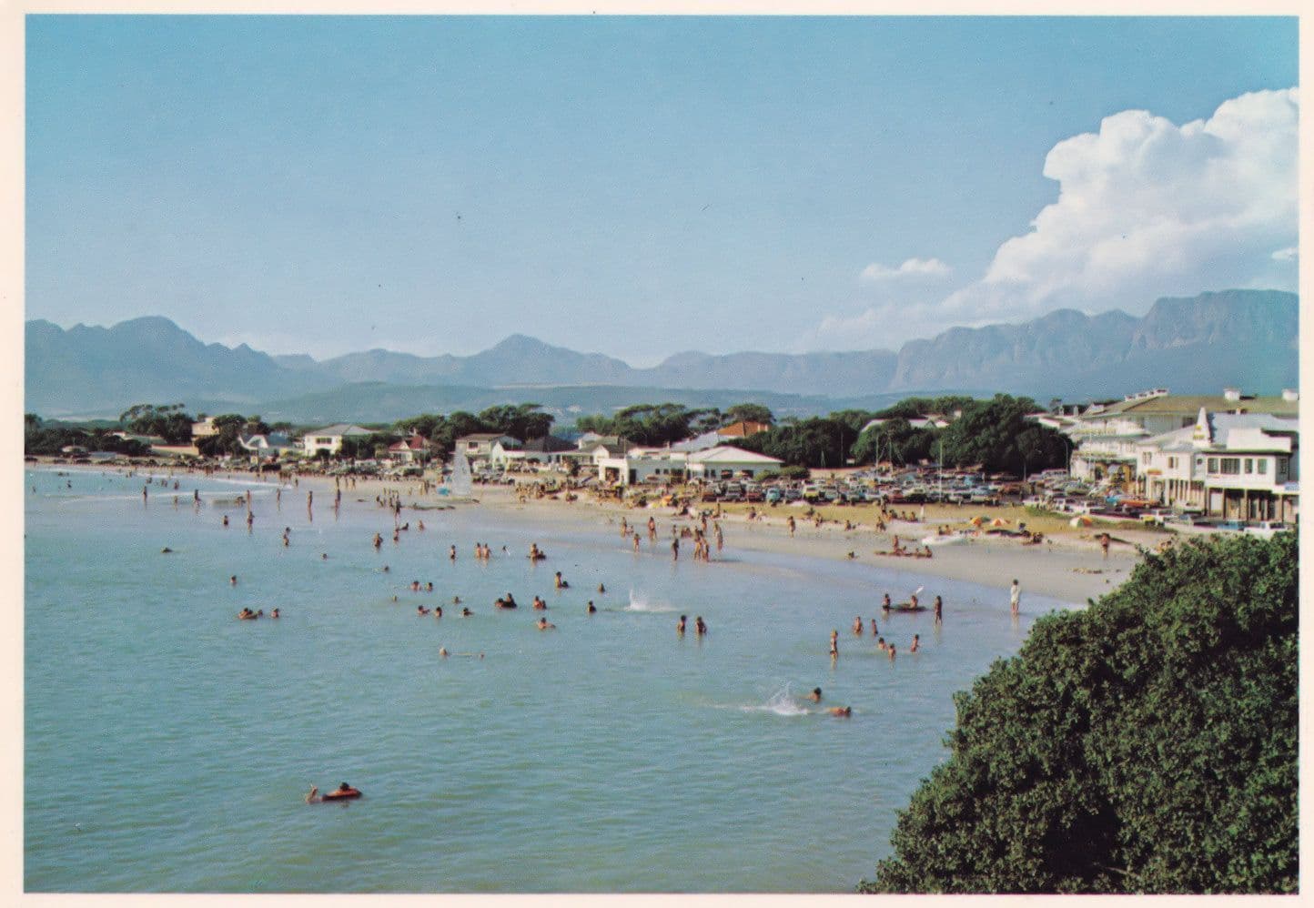 Van Riebeeck Hotel Gordons Bay Beach South Africa Postcard
