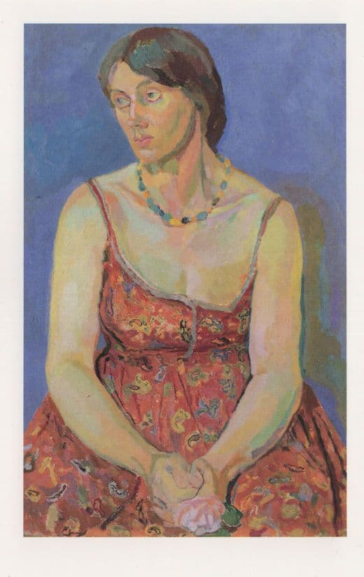 Vanessa Bell Artist WW1 1918 Painting Rare Gallery Postcard