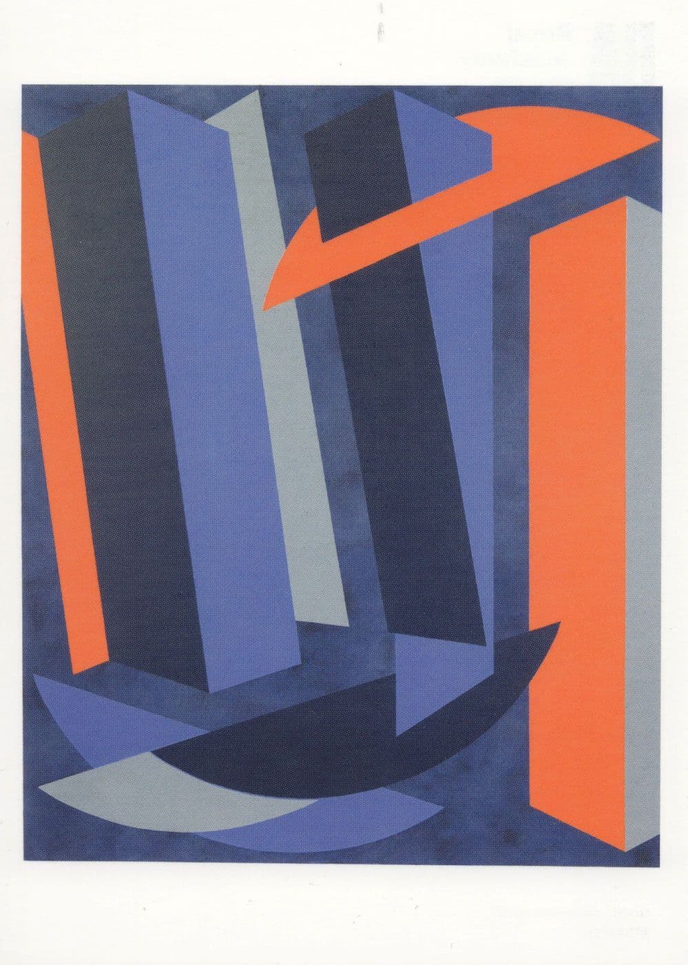 Vanessa Jackson Splice Geometric Abstract Modern Art Painting Postcard