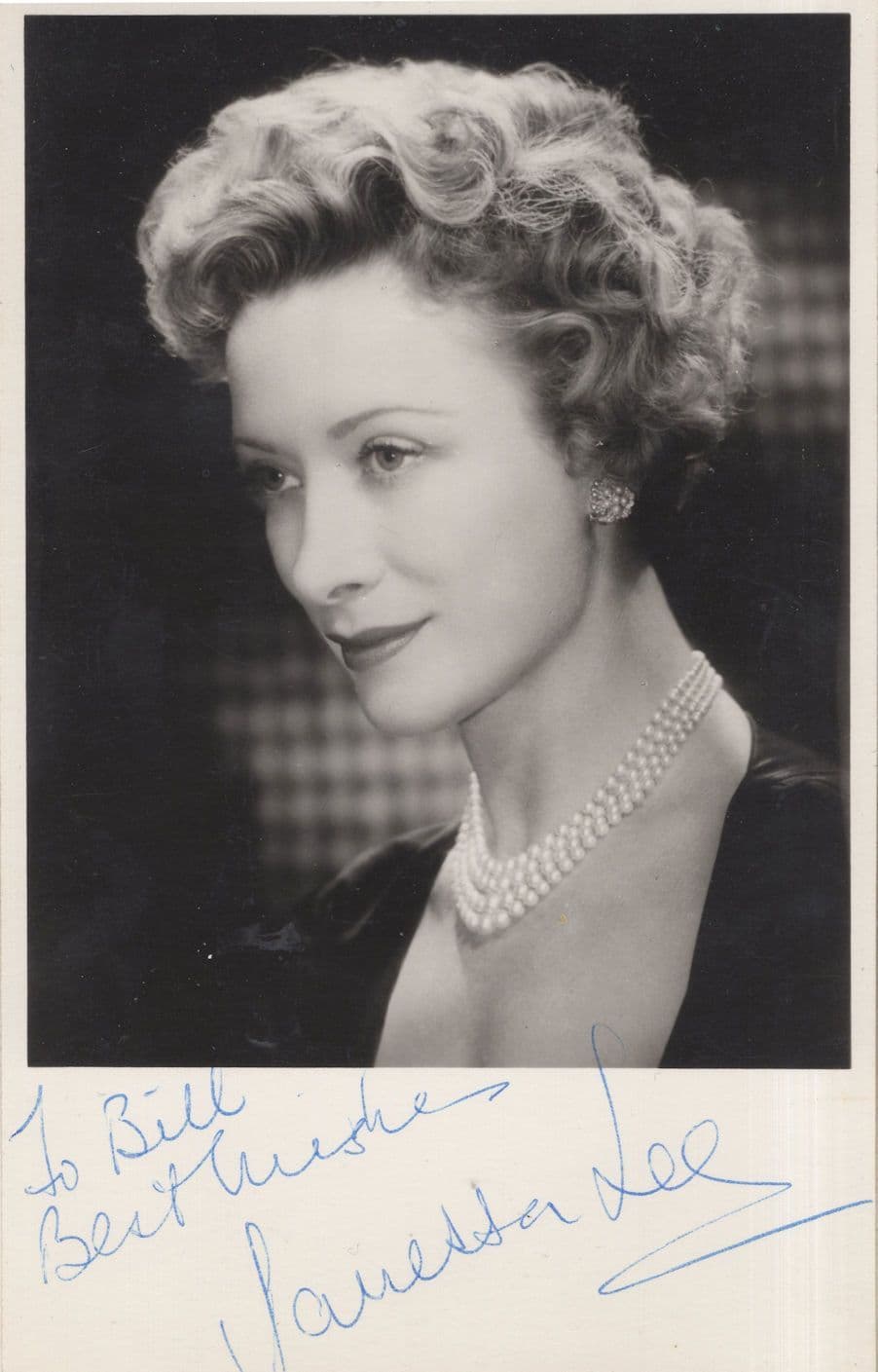 Vanessa Lee Ivor Novello Musical Actress Singer Hand Signed Photo