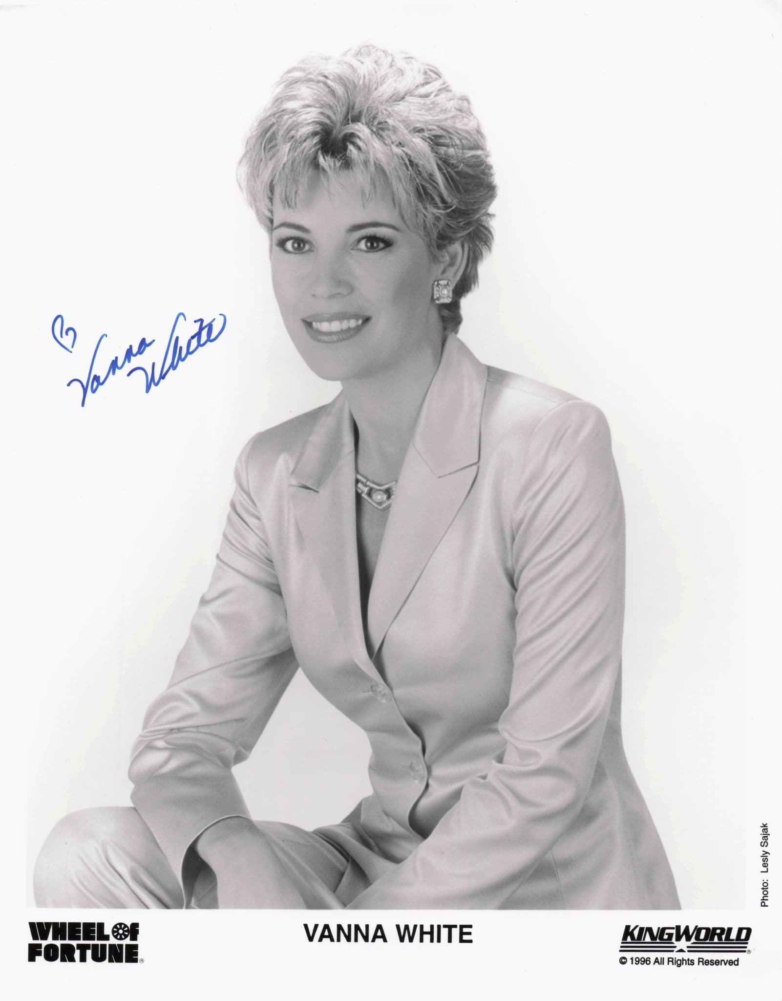 Vanna White Wheel Of Fortune LARGE 10x8 Hand Signed Photo