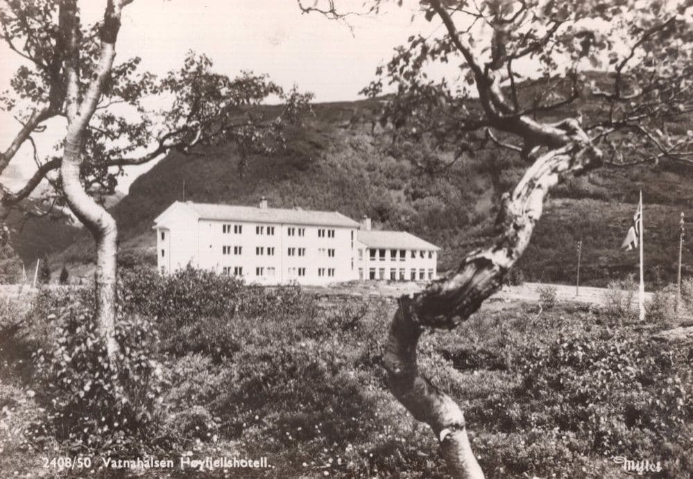 Vatnahalsen Hotel Norway Vintage Real Photo Postcard