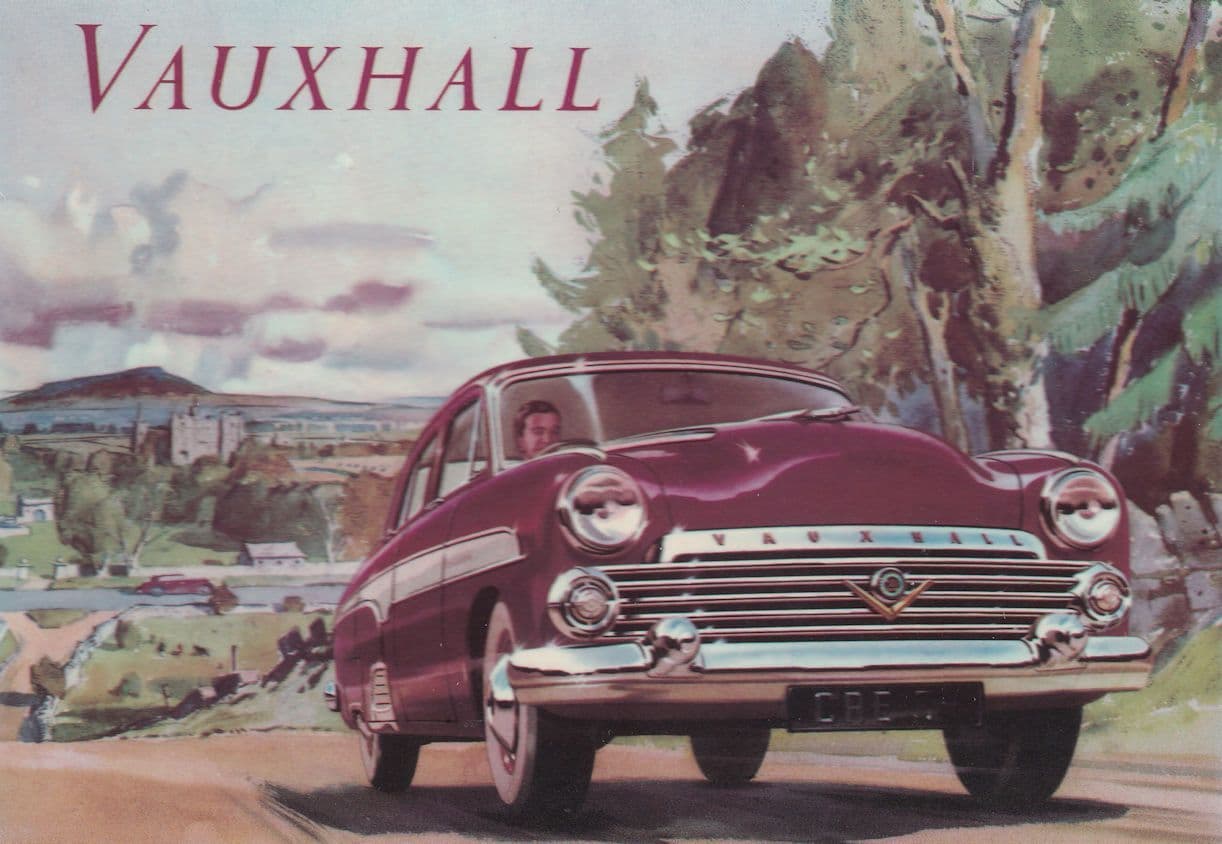 Vauxhall Classic Car Poster Advertising Postcard