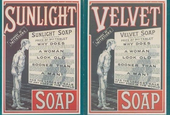 Velvet Sunlight Soap Beware Of Imitations 2x Poster Advertising Postcard