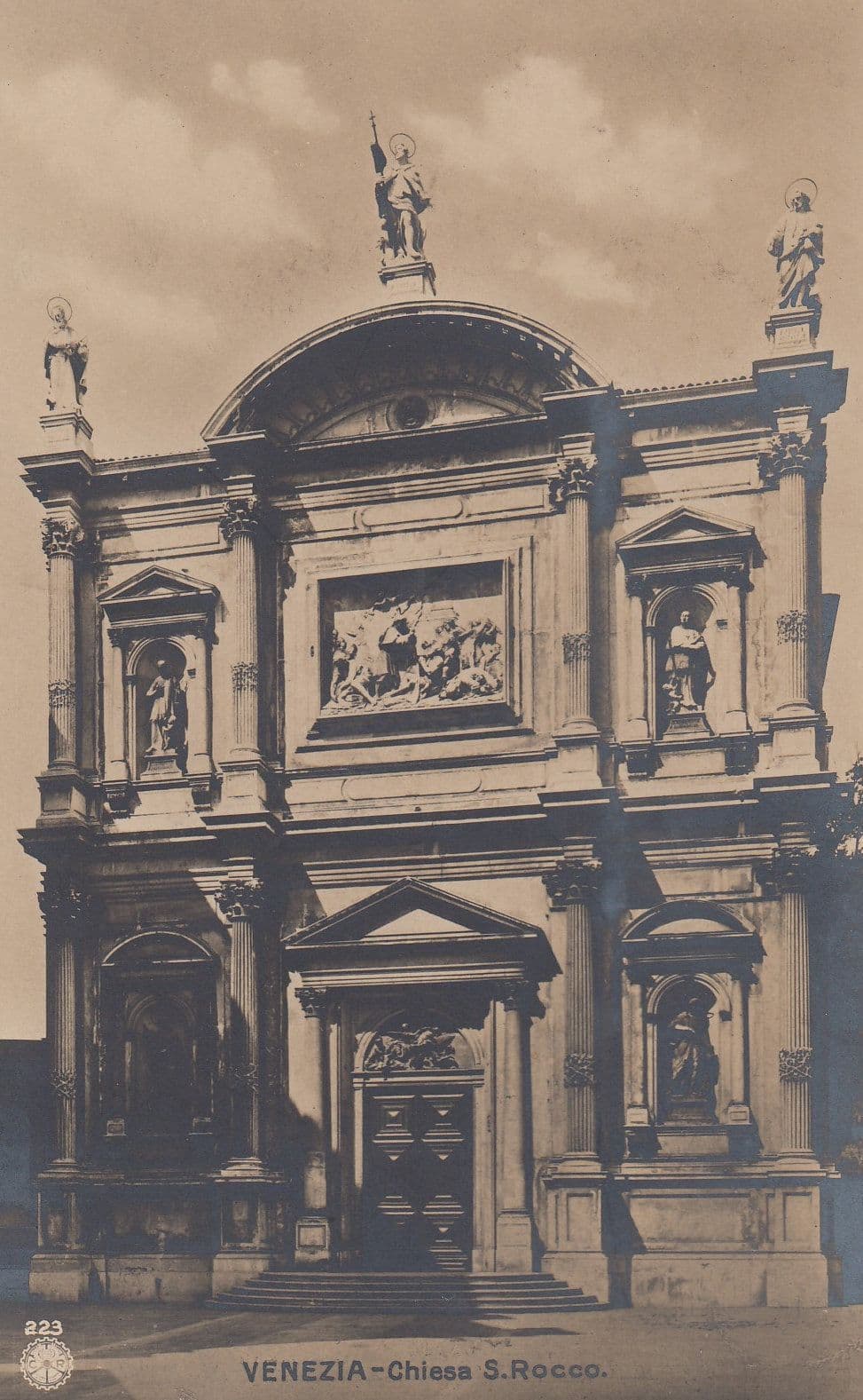 Venezia Chiesa De San Rocco Antique Postcard