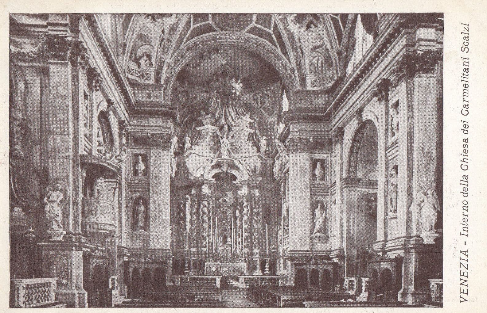 Venezia Chiesa Dei Carmelitani Scalzi Sacra Famiglia Postcard
