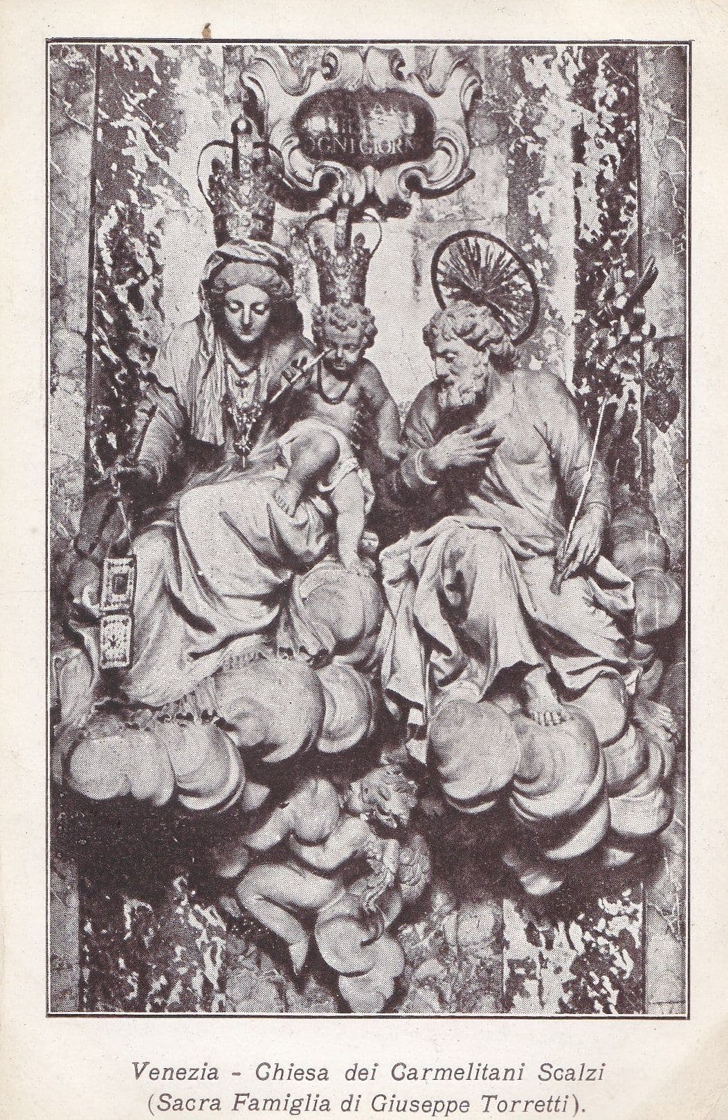 Venezia Interno Della Chiesa Del Carmelitani Scalzi Postcard