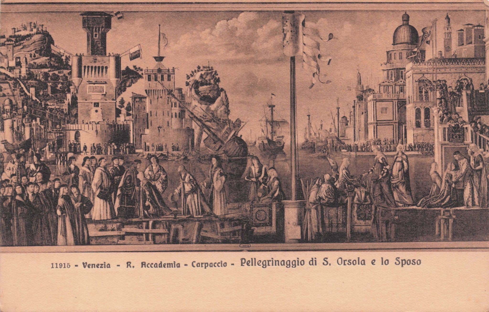 Venezia R Accademia Carpaccio St Orsola E La Sposo Italy Art Postcard