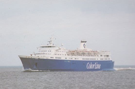 Venus Colour Lines Line Tyne Bergen Ferry Postcard