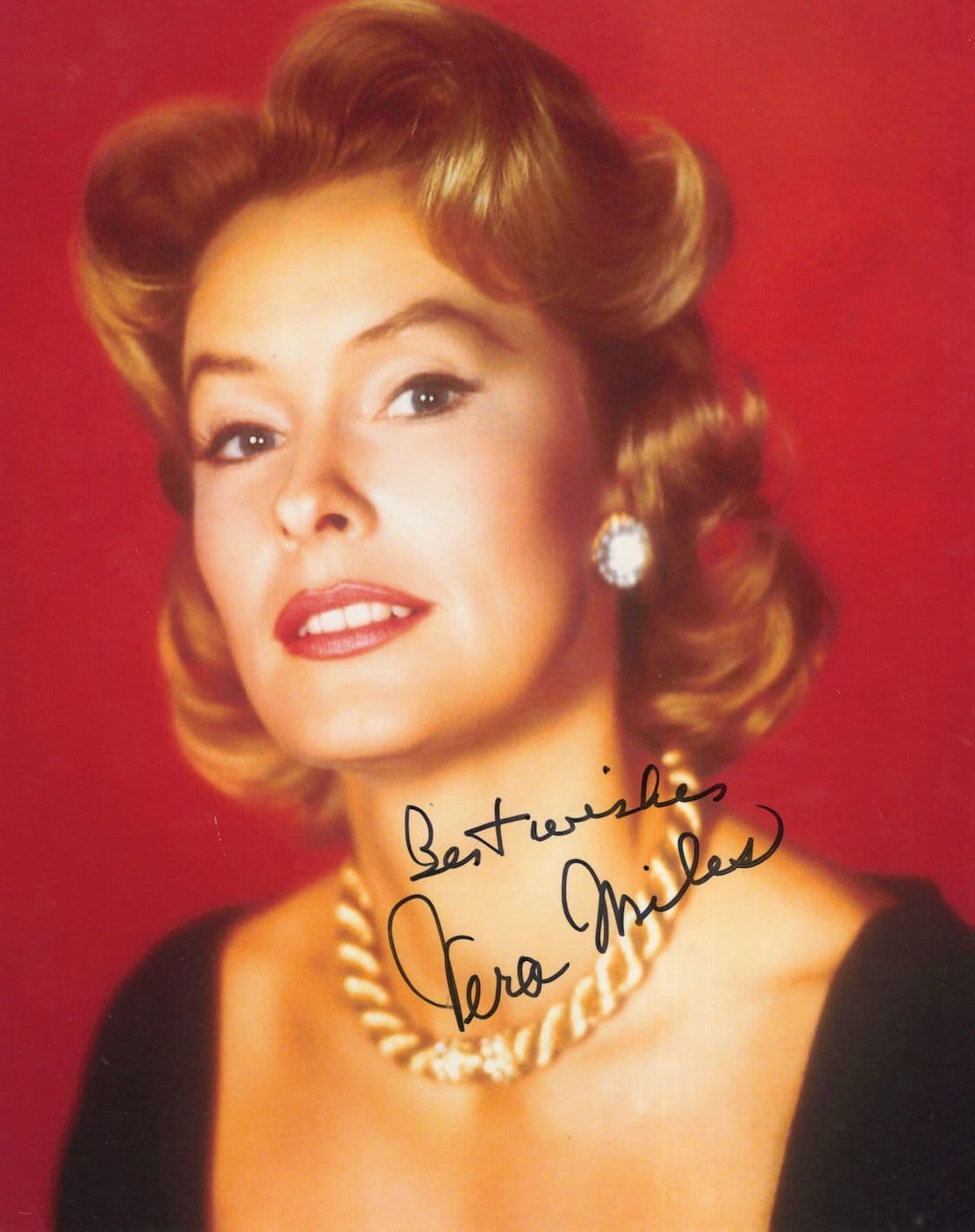 Vera Miles of Psycho Stunning 10x8 Hand Signed Photo